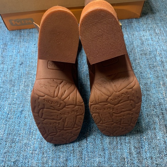 KorkEase Shoes Korks Meegan Mid Shaft Brown Leather Platform Boot